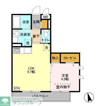 ヴィルクレール1の物件間取画像